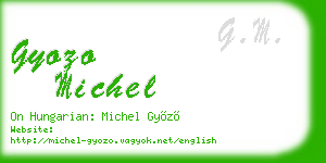 gyozo michel business card