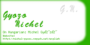 gyozo michel business card